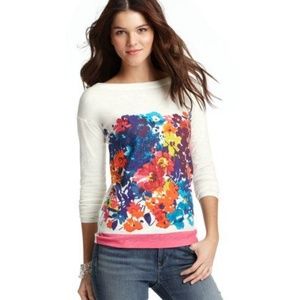 Loft Floral Variety Print Cotton Tee